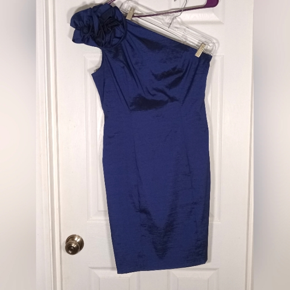 Taffeta One Shoulder Party Dress S.L. Fashions 12